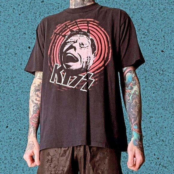 All Sport Other - Vintage KISS Fork Head Shirt